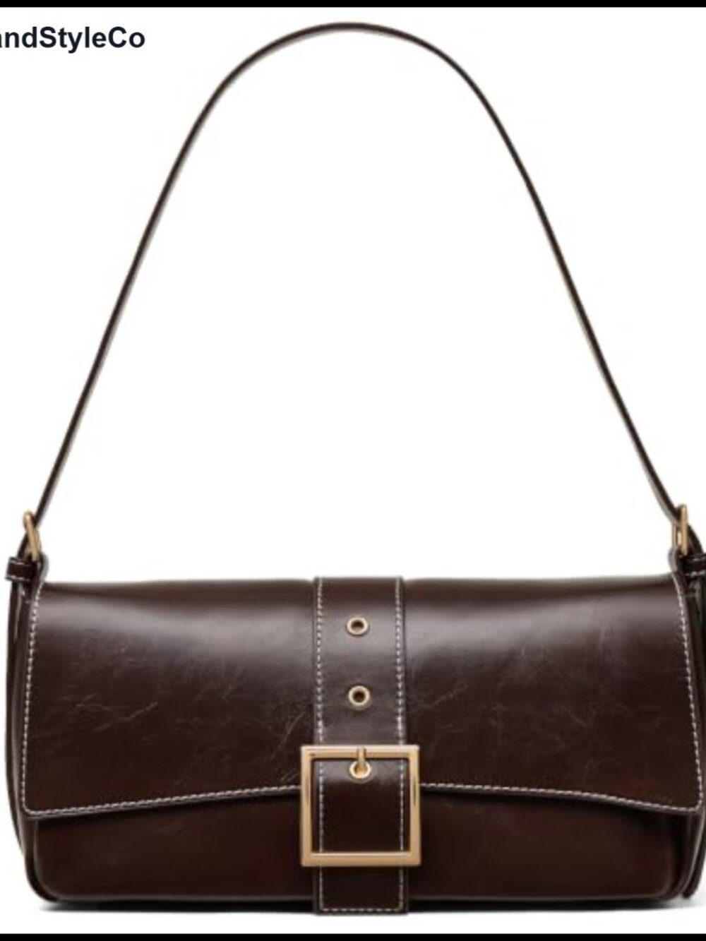 Faux Leather Shoulder Bag Women Small Crossbody Purse Baguette Handbag